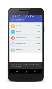 video compress opzioni