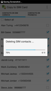 Come copiare i contatti android su SIM Copy to Sim card 3